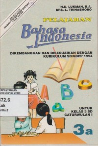 Image of Pelajaran Bahasa Indonesia 3A
