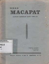 Image of Sekar Macapat