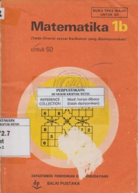 Image of Matematika 1b untuk SD