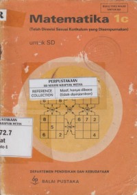 Image of Matematika 1c untuk SD