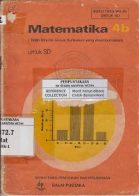 Image of Matematika 4b untuk SD