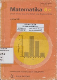 Image of Matematika 6c untuk SD