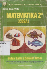 Image of Matematika CBSA untuk Kelas 2A Sekolah Dasar Edisi Baru