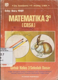 Image of Matematika CBSA untuk Kelas 3A Sekolah Dasar Edisi  Baru