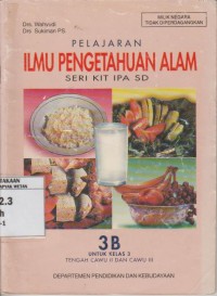 Image of Pelajaran Ilmu Pengetahuan Alam Seri KIT IPA SD Kelas 3B